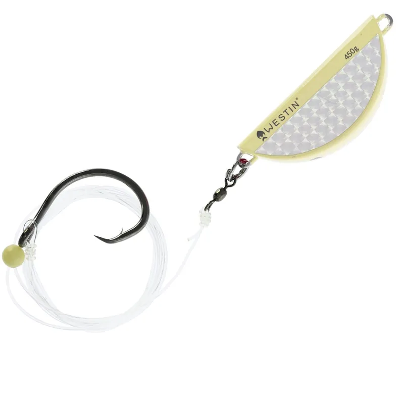 Westin Halibut Anti Twist Rig Circle Hook - Naturködervorfach Farbe: Glow | Gewicht: 350g