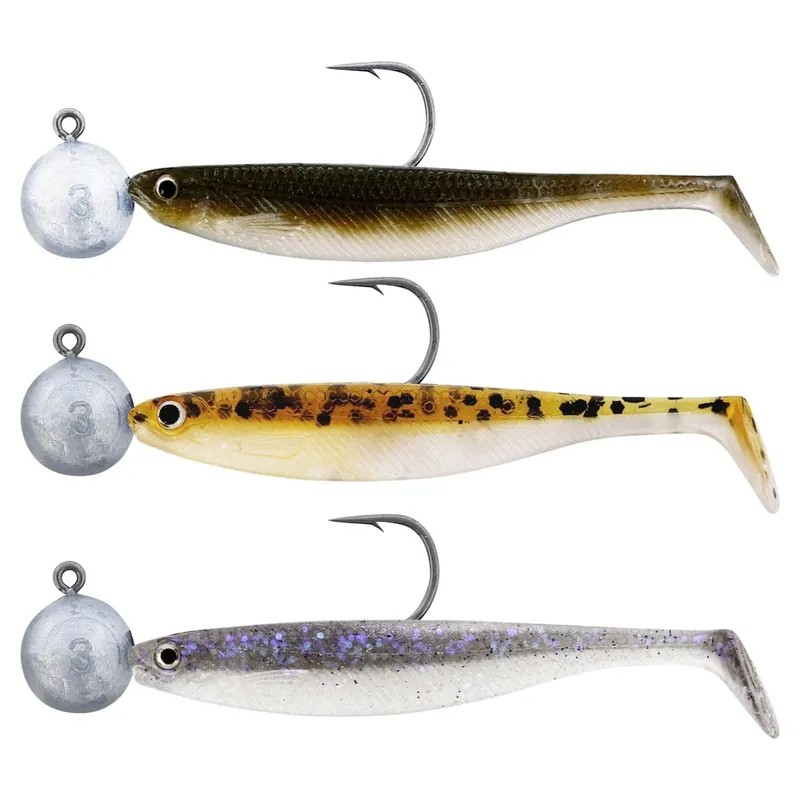 Westin ShadTeez Slim Shadtail R 'N R - vormontierter Gummifisch Farbe: Clear Water Mix 16