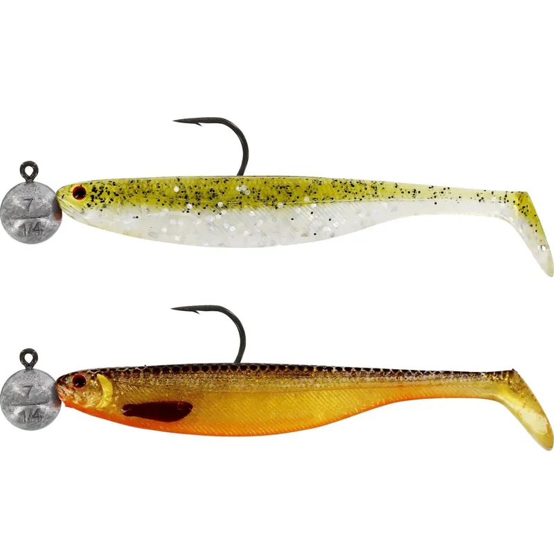 Westin ShadTeez Slim R' N R - vormontierter Gummifisch Farbe: Clear Water Mix 1 | Größe: 10cm - 7g