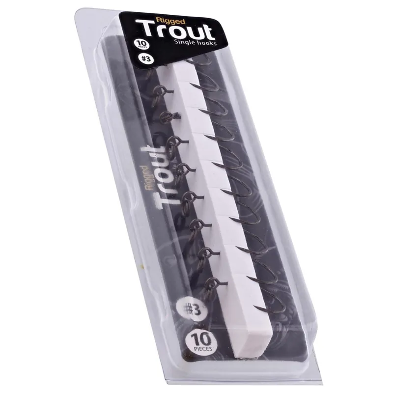 Westin Rigged Trout - Single Hooks - Einzelhaken Farbe: Black | Größe: #3 - 10 Stück