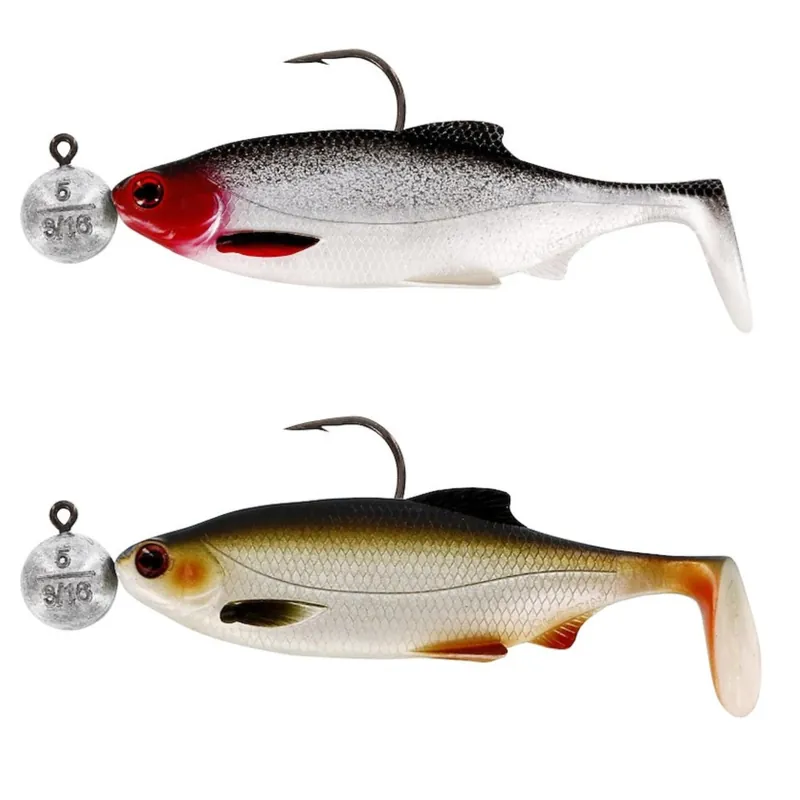 Westin Ricky the Roach R 'n R - Gummifisch, vomontiert Farbe: Clear Water Mix 4 | Größe: 10cm - 10g - 2 Stk.