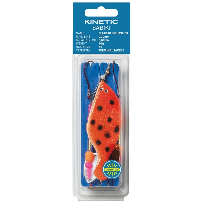 Kinetic Sabiki Flatdab Lightstick - Plattfischvorfach Farbe: Red/Brown | Gewicht: 60g