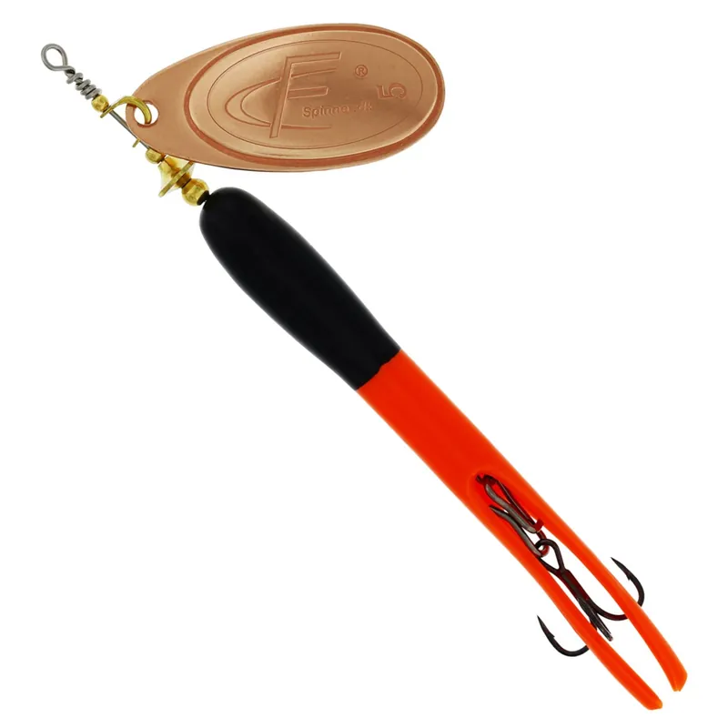 Westin FC Upstream - Spinner Farbe: Black/Flouro Orange/Copper Blade | Gewicht: 15g