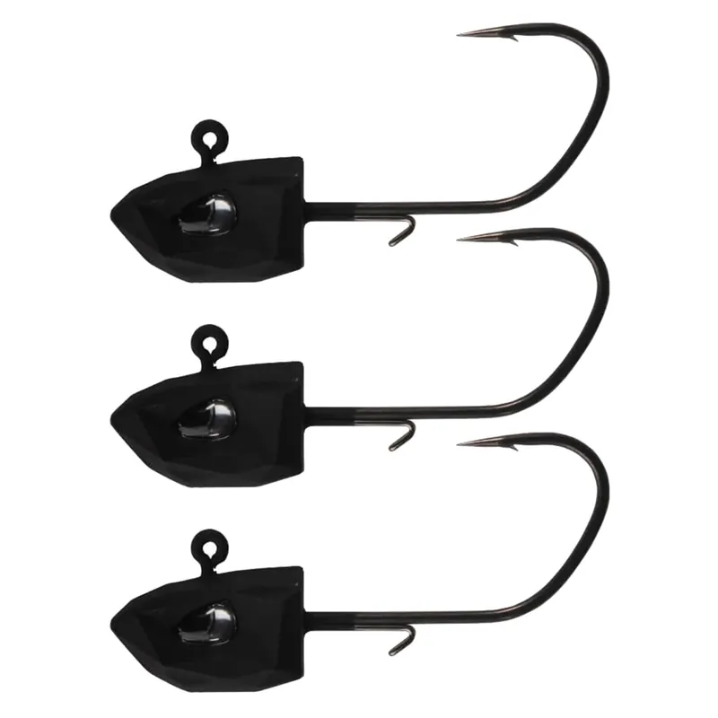 BKK Refrax Jig - Jighead Farbe: Black | Größe: #1/0 | Gewicht: 3,5g (1/8oz)