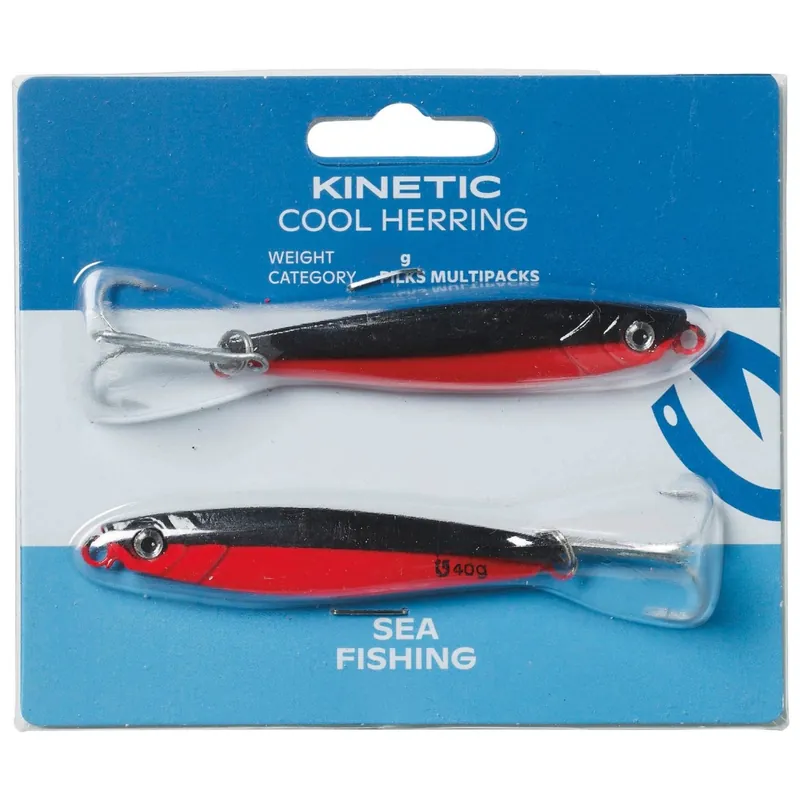 Kinetic Cool Herring 2 Pack - Pilker Farbe: Black/Red | Gewicht: 25g