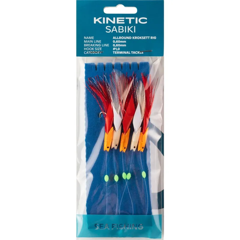 Kinetic Sabiki Allround Kroksett - Meeresvorfach