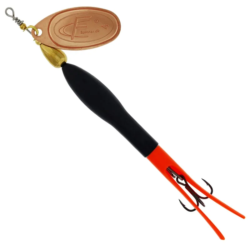 Westin FC Downstream - Spinner Farbe: Black/Flouro Orange/Copper Blade | Gewicht: 20g