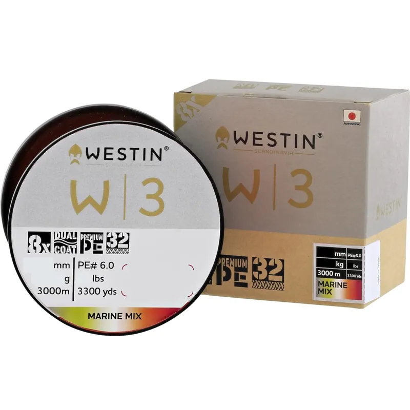 Westin W3 Oceanic Swirl 8-Braid - Geflochtene Schnur Durchmesser: 0,235mm - 12,3kg | Länge: 3000m