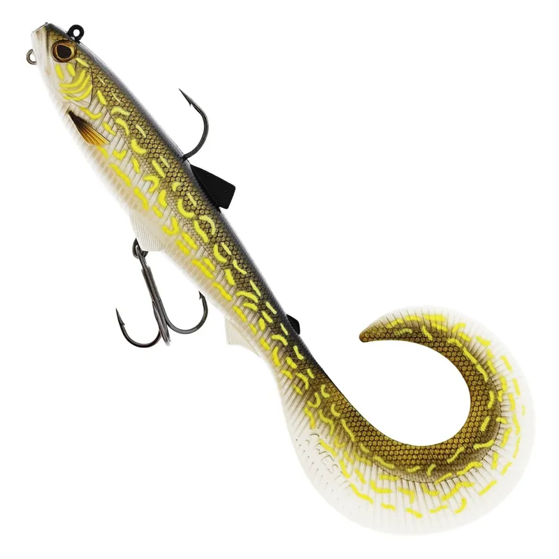 Westin Bullteez Curltail R2F sinking - Gummifisch, vormontiert Farbe: Natural Pike