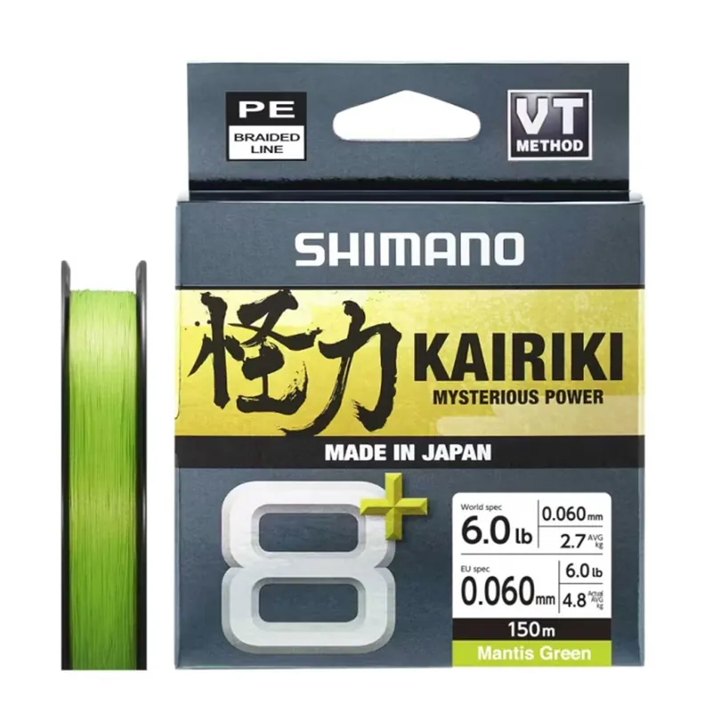 Shimano Line Kairiki 8+ - geflochtene Schnur Durchmesser: 0,06mm - 5,3kg