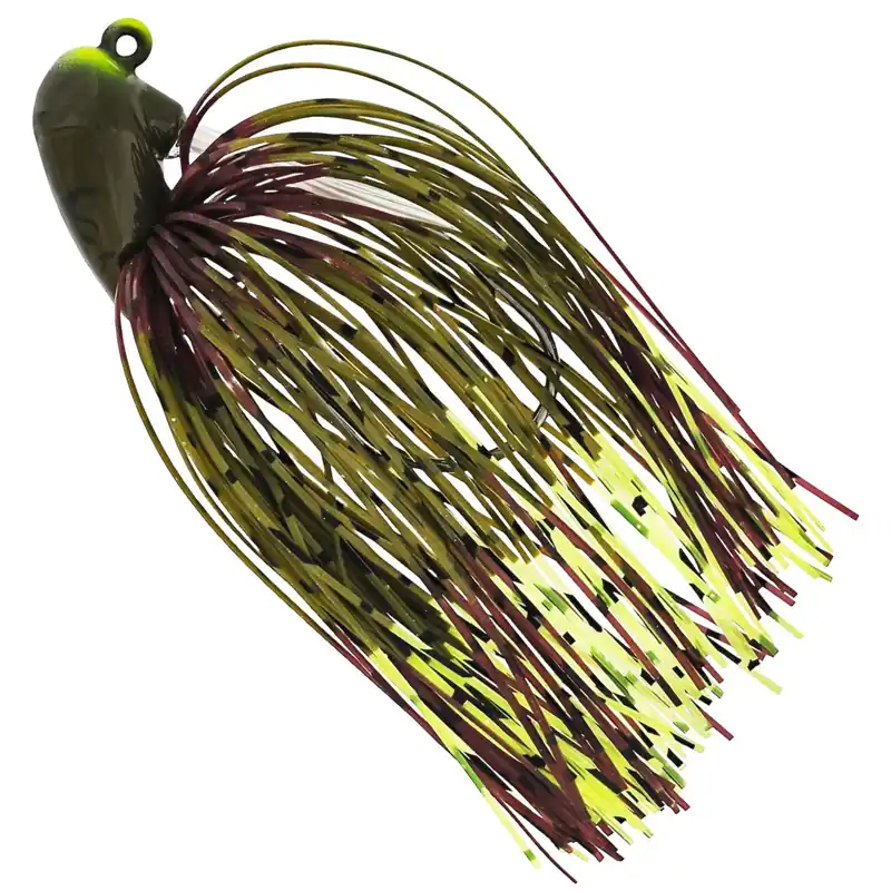 Westin Slide-Up Rubber Jig Tungsten - Jigkopf Farbe: Green Pumpkin/Chartreuse | Größe: 5g - #2/0