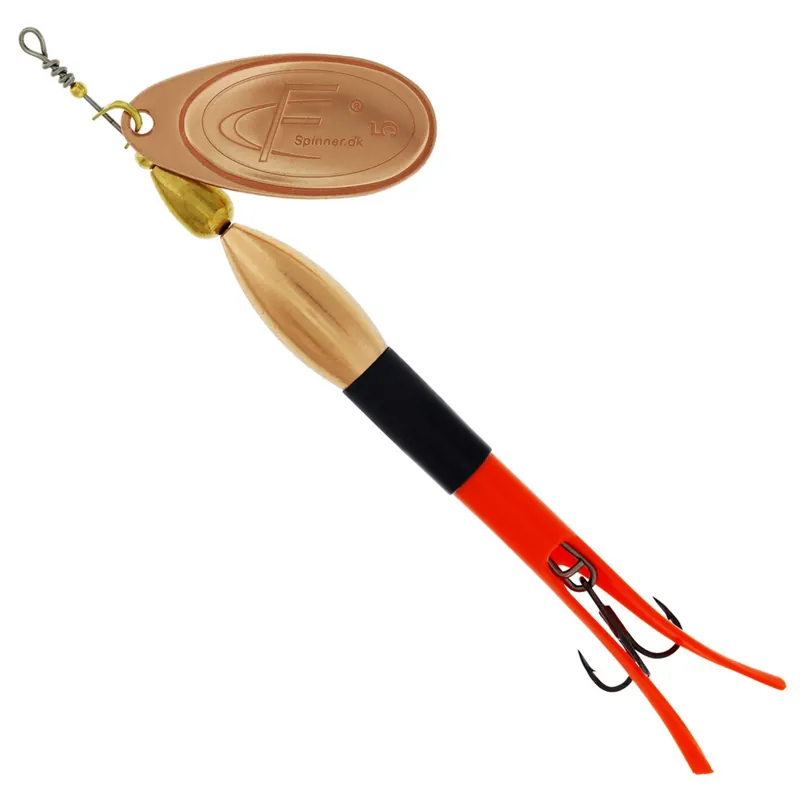 Westin FC Bullet - Spinner Farbe: Black/Flouro Orange/Copper Blade | Gewicht: 30g