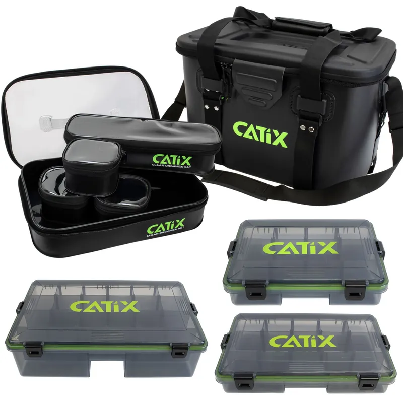 Catix Tackle Container , Clear Organize Set & Lure Boxen Bundle - Taschenset