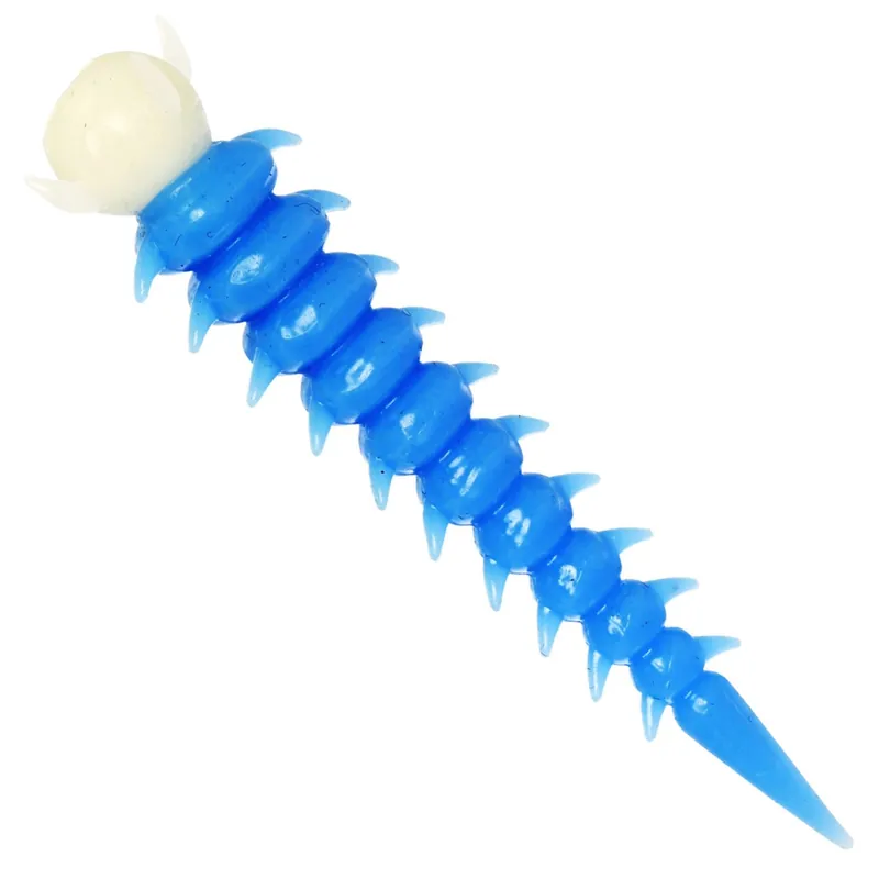 Westin Greedy Worm - Creaturebait Farbe: Baby Blue/White | Aroma: Banana (Banane)