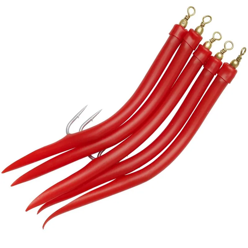 Kinetic Gummi-Makk - Beifänger Farbe: Red | Größe: #4/0