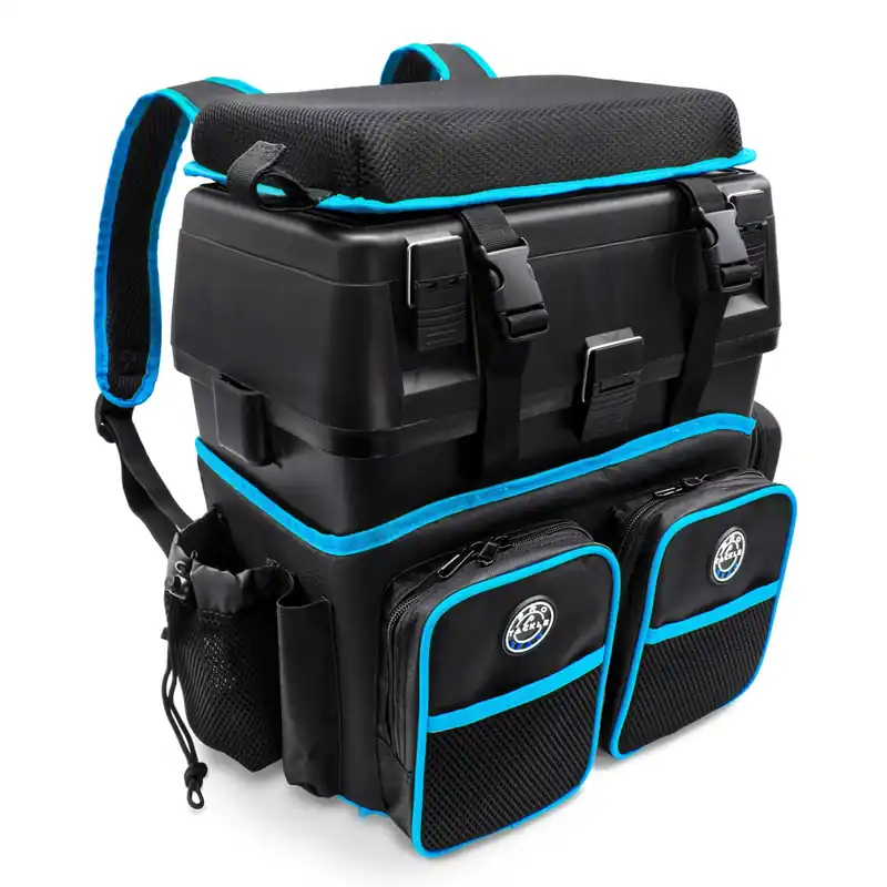 Pro Tackle Allround Sitzkiepe + Farbe: Schwarz - Blau