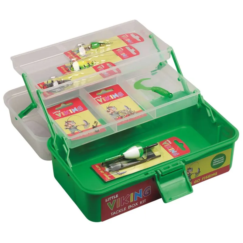 Kinetic Little Viking Tackle Box Kit - Zubehör- & Köderset Farbe: Green