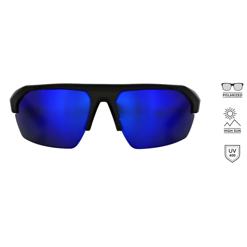 Westin W6 Sport 25 - Polarisationsbrille Farbe: Matte Black - LB Smoke LM Blue AR Blue