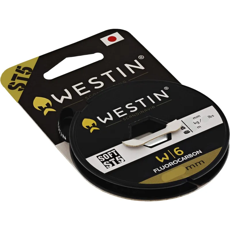Westin W6 ST5 Fluorocarbon - Vorfachschnur Durchmesser: 0,92mm | Tragkraft: 45,1kg - 20m