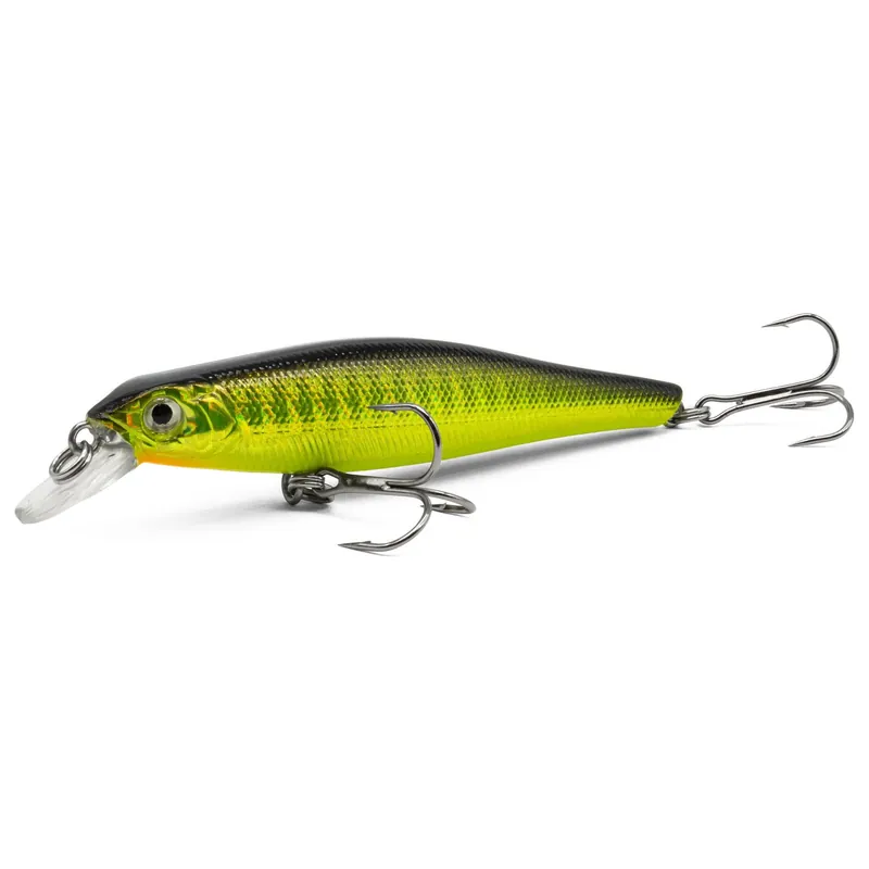 Senshu X-Minnow - Wobbler Farbe: black chartreuse