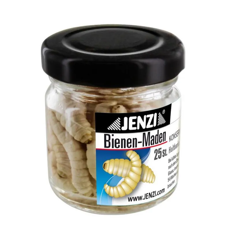 Jenzi Bienenmaden (konserviert) - Forellenköder Farbe: Natur