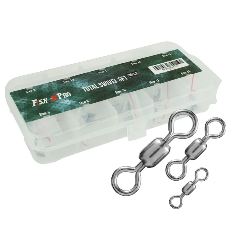 Fish-XPro Total Swivel-Set - Tönnchen & Karbiner-Set