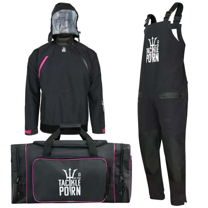 Tackle P*rn Pink Popper - Jacket + Pants + Travel Bag Größe: S