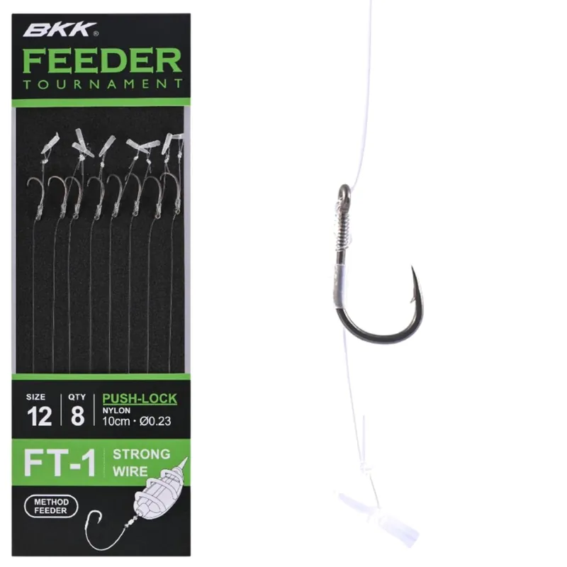 BKK Feeder Tournament Push Lock Rigs Größe: 14