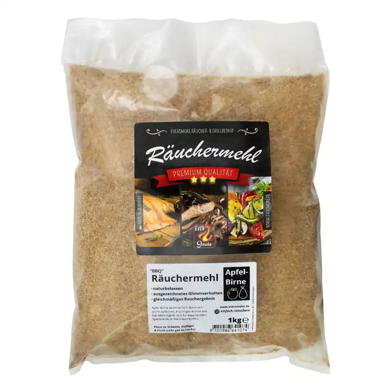 Eversmoke Premium "BBQ" Räuchermehl Sorte: Apfel-Birne | Ausführung: Räuchermehl | Inhalt: 1kg
