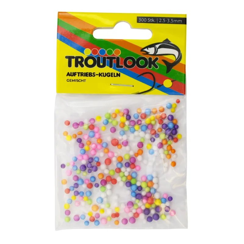 Troutlook Auftriebs-Kugeln - Styroporkugeln Durchmesser: 2.5-3.5mm