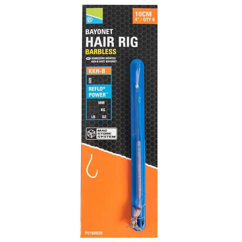 Preston Kkh-B Bayonet Hair Rigs Größe: Gr. 16
