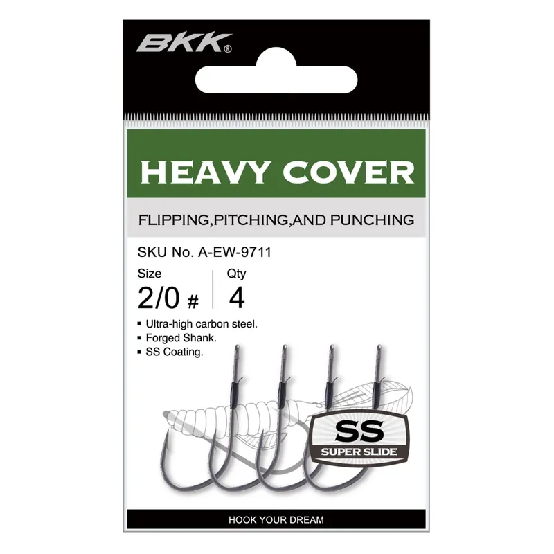 BKK Heavy Cover - Flipping/Chebu Haken Größe: Gr. 3/0