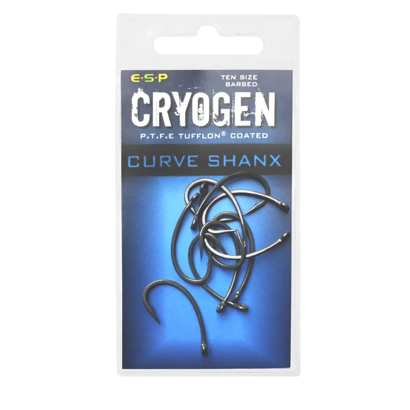 Drennan ESP Cryogen Curve Shank - Karpfenhaken Größe: Gr. 2