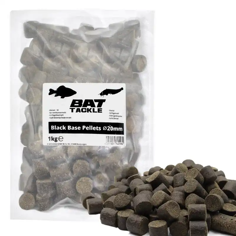 BAT-Tackle Black Base Pellet - Halibutt-Pellet