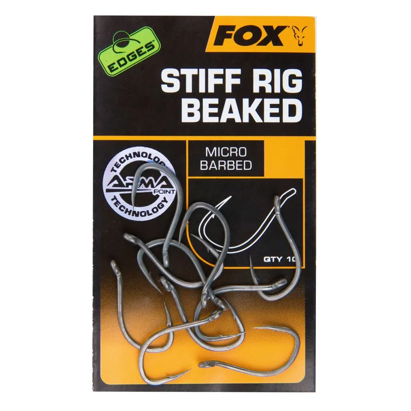 Fox Edges Stiff Rig Beaked - Karpfenhaken Größe: Gr.6