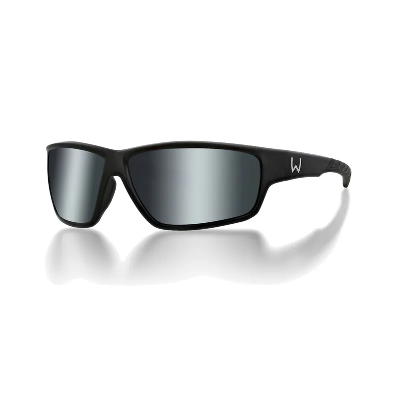 Westin W6 Sport 20 Matte Black - LB Smoke LM Silver Flash AR Blue - Polarisationsbrille Modell: LB Smoke LM Silver Flash AR Blue
