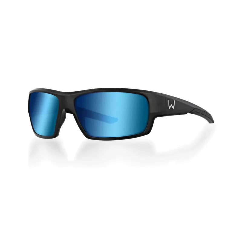 Westin W6 Sport 10 Matte Black - LB Smoke LM Blue AR Blue - Polarisationsbrille Modell: LB Smoke LM Blue AR Blue