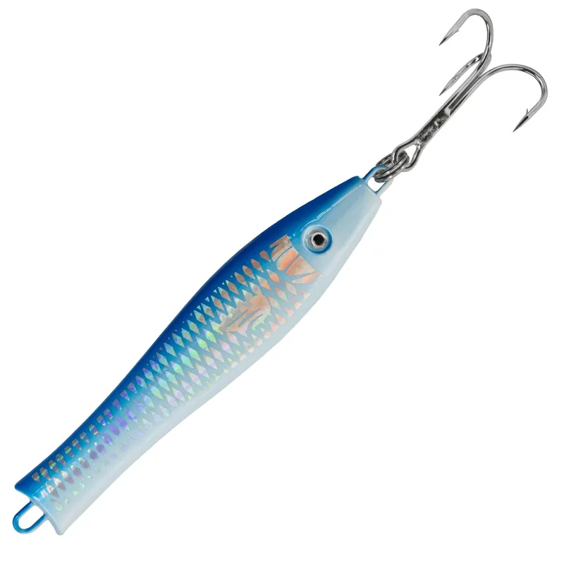 Team Deep Sea Spitzkopf Holo Pilker bleifrei Farbe: Silber/Blau | Gewicht: 50g