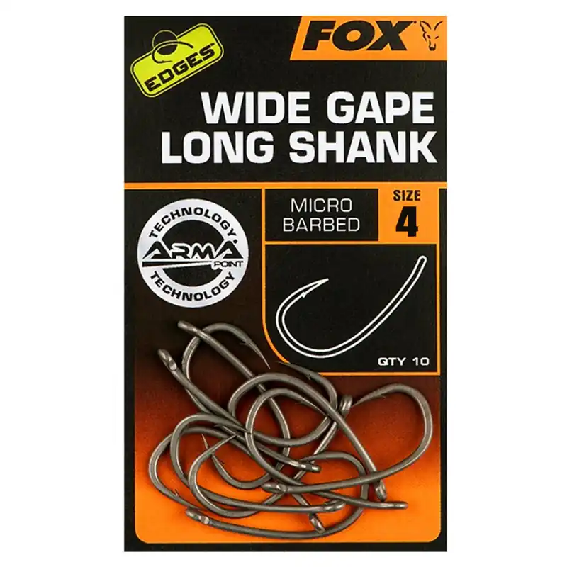 Fox Edges Super Wide Gape Long Shank - Karpfenhaken Größe: Gr.4