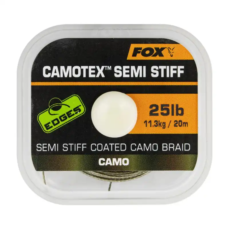 Fox Camotex Semi Stiff - Karpfenvorfach Tragkraft: 25lbs