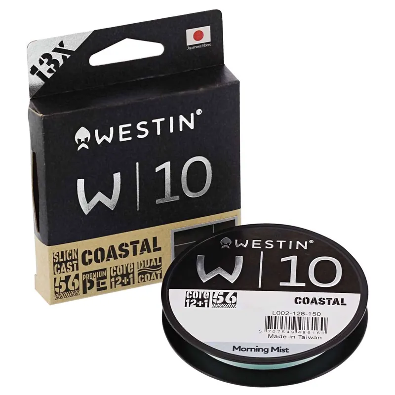 Westin W10 13 Braid Coastal - Geflochtene Schnur Durchmesser / Tragkraft: 0,10mm - 6,0kg | Länge: 150m