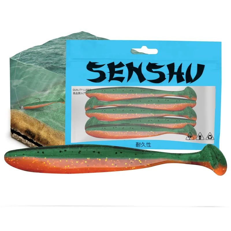 Senshu Breazy Shiner 5 Stück - Gummifische Farbe: Angry Carrot | Länge: 5,0cm