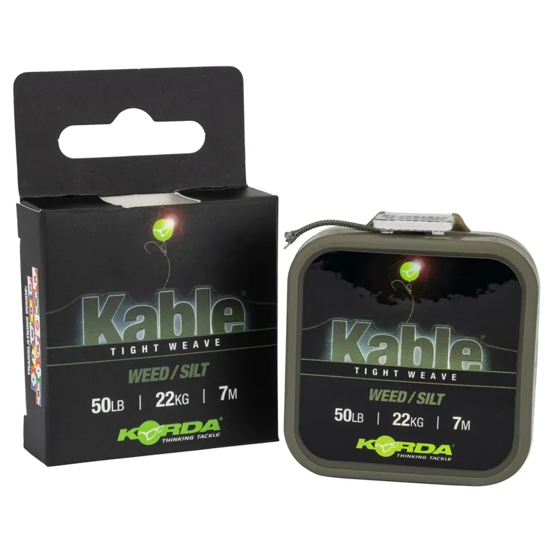 Korda Kable Tight Weave - Leadcore Farbe: Weed/Slit