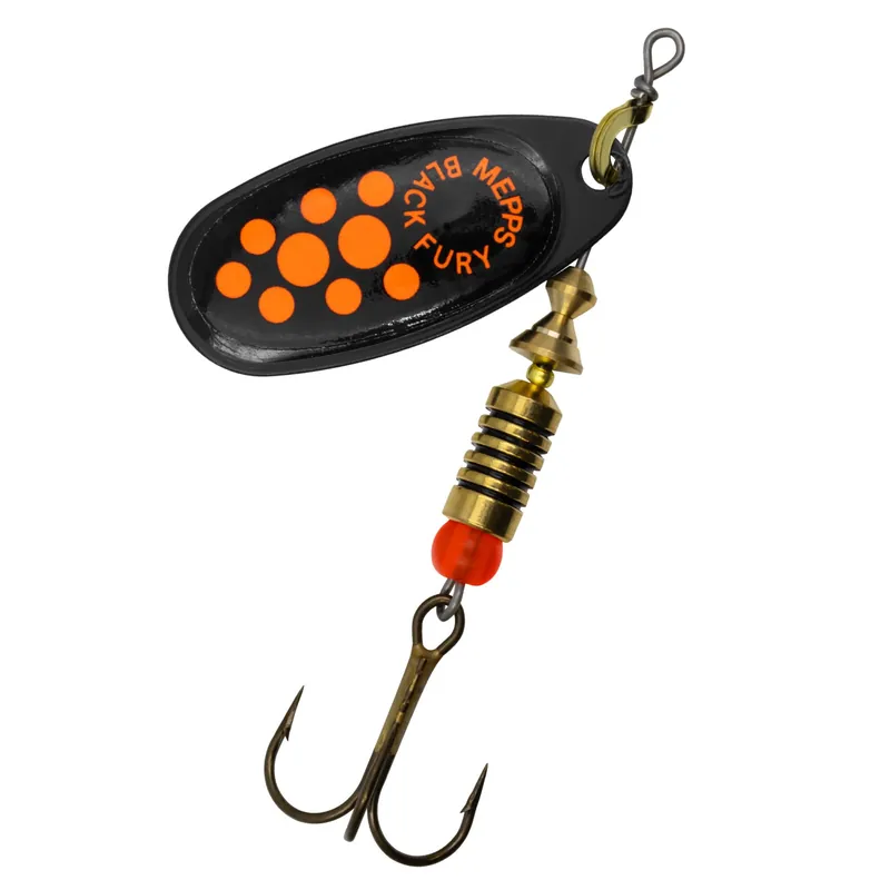 Mepps Black Fury Spinner Red Dot Größe: #3
