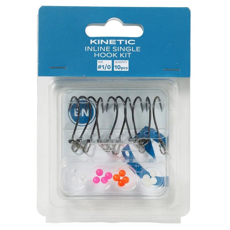 Kinetic Inline Single Hook Kit - Einzelhaken Inline Blinker Größe: #1/0