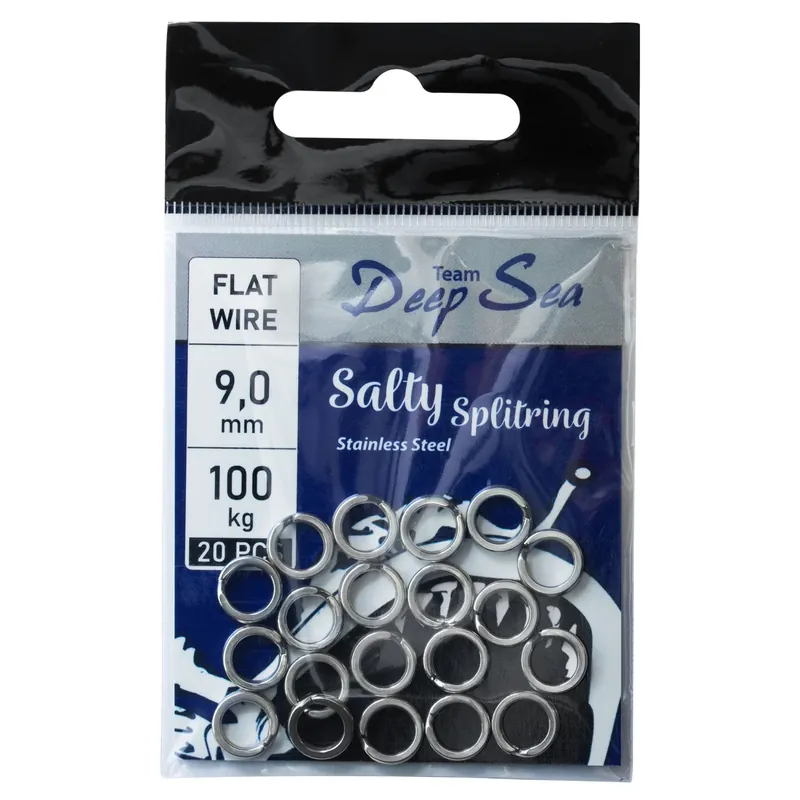 Team Deep Sea Salty Splitring Stainless Steel - Sprengring Durchmesser: 9mm