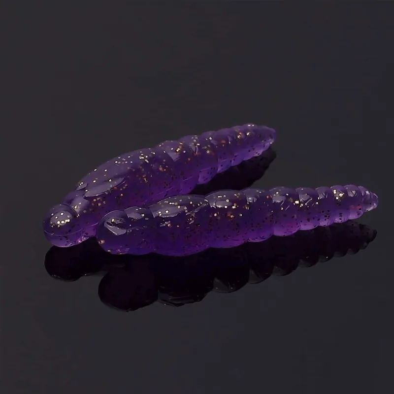 Libra Lures Largo Slim - Creaturebait Farbe: purple glitter | Aroma: Krill Flavour | Länge: 3,4cm
