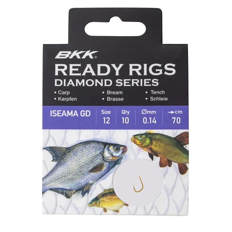 BKK Ready Rig Diamond - ISEAMA - Einzelhaken Größe: Gr.12