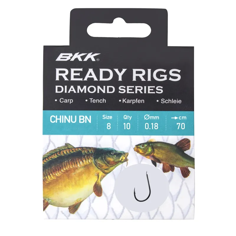 BKK Ready Rig Diamond - CHINU - Einzelhaken Größe: Gr.8