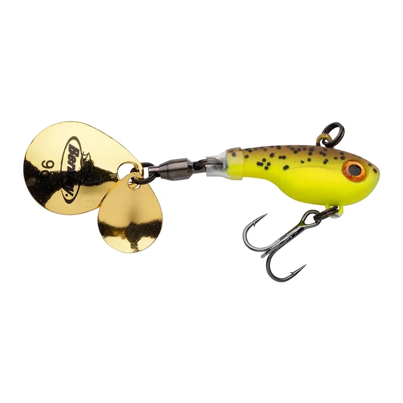 Berkley Pulse Spintail - Jigspinner Farbe: Brown Chartreuse | Gewicht: 9g